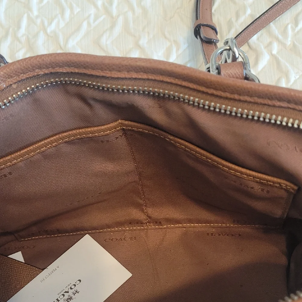 Coach Brown Leather Handbag - Picture 6 of 12